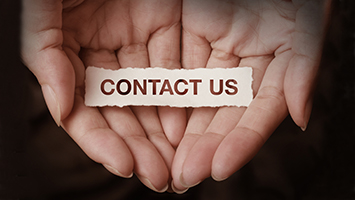 Hands saying contact us